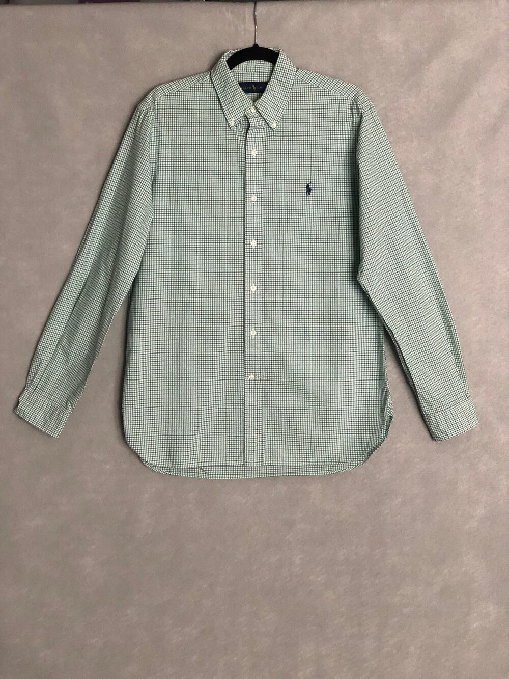 Ralph Lauren Button-Down Shirt Plaid Long Sleeve Men's 15 1/2